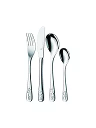WMF | Ensemble de couverts pour enfants 4 pièces Safari Crogargan / Multicolore | Argent