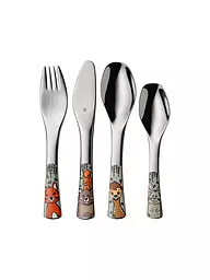 WMF | Ensemble de couverts pour enfants 4 pièces WALDFREUNDE Cromarg.Bunt | Argent