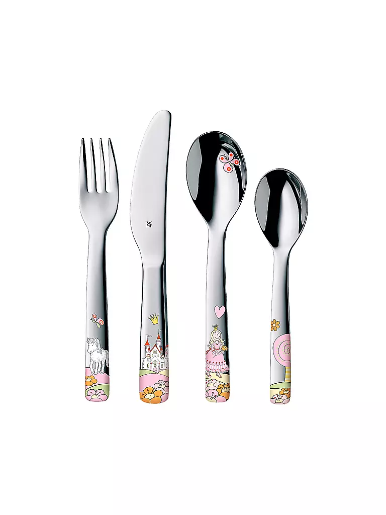 WMF | Ensemble de couverts pour enfants JANOSCH 4 pièces Cromargan/Multicolore | bunt