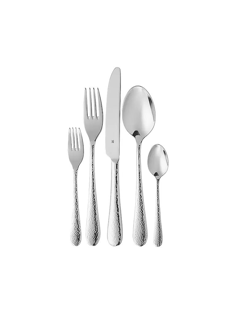 WMF | Ensemble de couverts SITELLO 30 pièces Cromargan martelé | silber