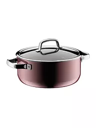 WMF | Faitout Fusiontec Mineral avec couvercle en verre 24cm/4,4L Quartz Rose | Baie
