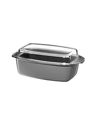 WMF | Fusiontec Mineral Bräter mit Glasdeckel, rechteckig, 32 x 21 cm Platinum | Gris