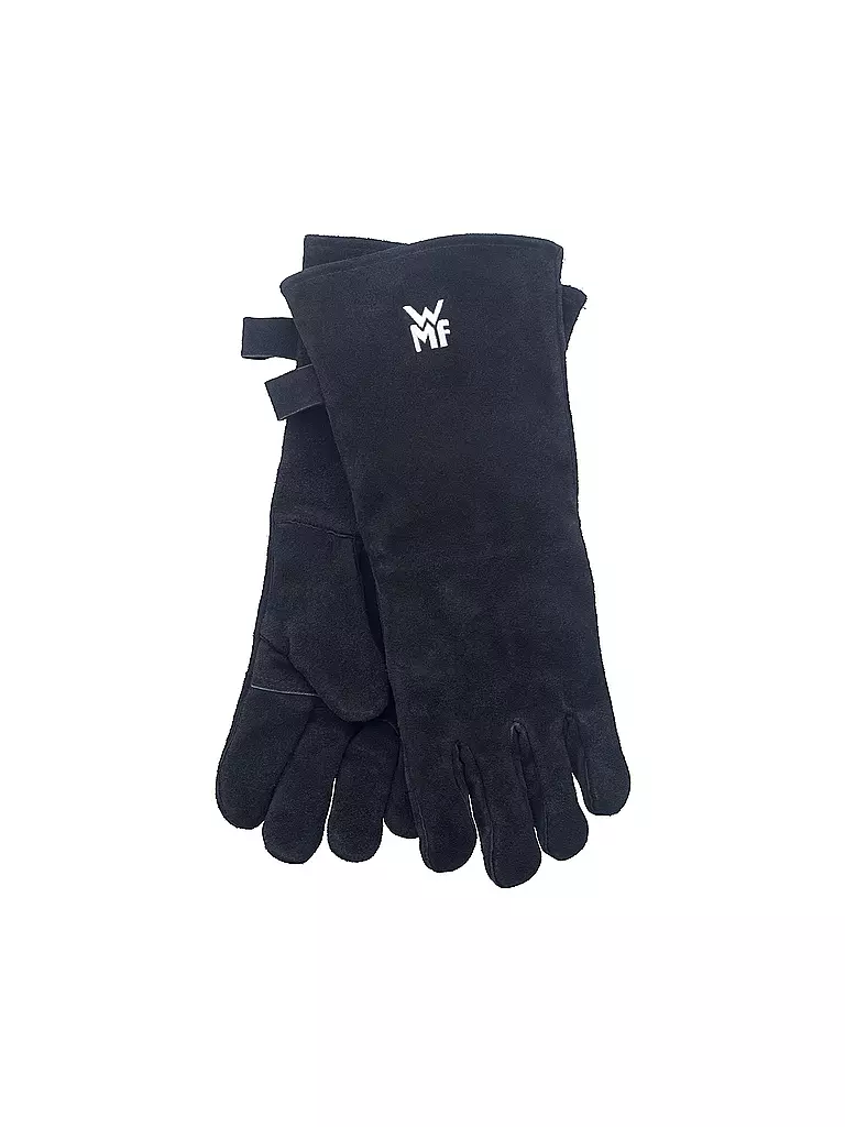 WMF | Gants de barbecue en cuir / Noir | Noir
