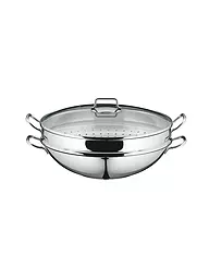 WMF | Macao Wok-Set 36cm 4 pièces Cromargan | Argent