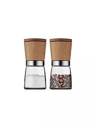 WMF | Nature Ceramill Ensemble de moulins à épices 2 pièces 13,8 cm | Marron
