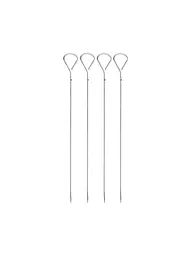 WMF | Petites brochettes de barbecue 37cm, lot de 4 | Argent