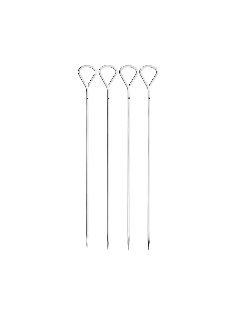 WMF | Petites brochettes de barbecue 37cm, lot de 4 | silber