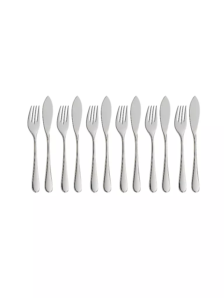WMF | Service à poisson MERIT 12 pièces Cromargan Protect | Argent
