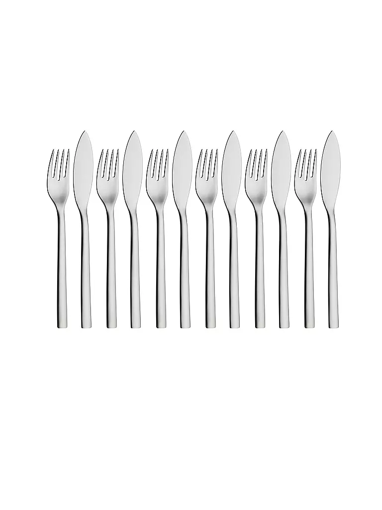 WMF | Service à poisson NUOVA 12 pièces Cromargan | Argent