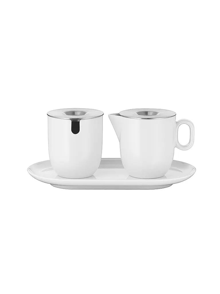WMF | Set à sucre et à lait 2 pièces BARISTA Blanc / Acier inoxydable | Blanc