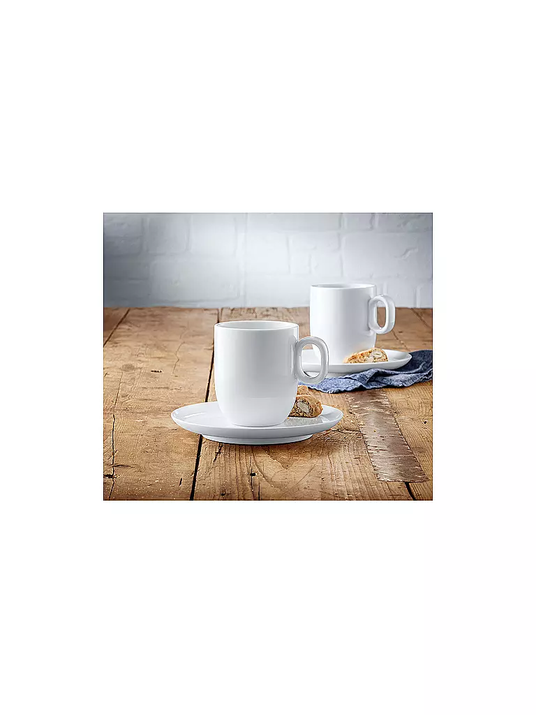 WMF | Set de 4 tasses à café crème BARISTA Blanc | Blanc
