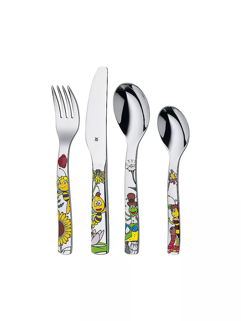 WMF | Set de couverts pour enfants 4 pièces Maya l'abeille | silber