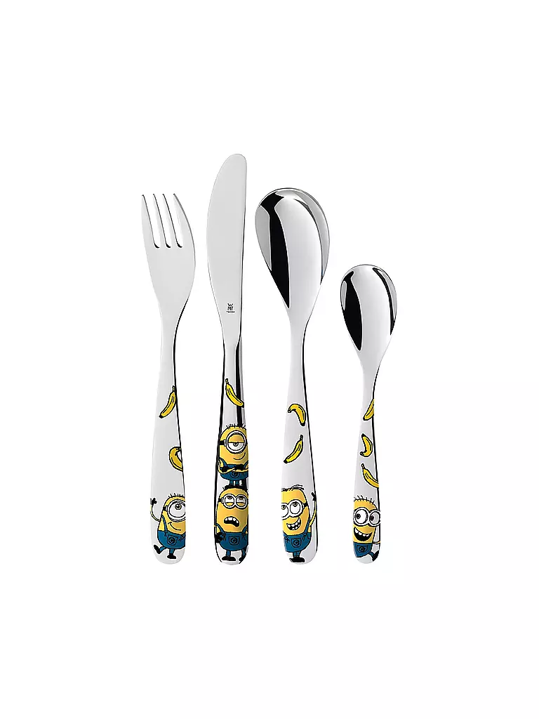 WMF | Set de couverts pour enfants 4 pièces Minions | bunt
