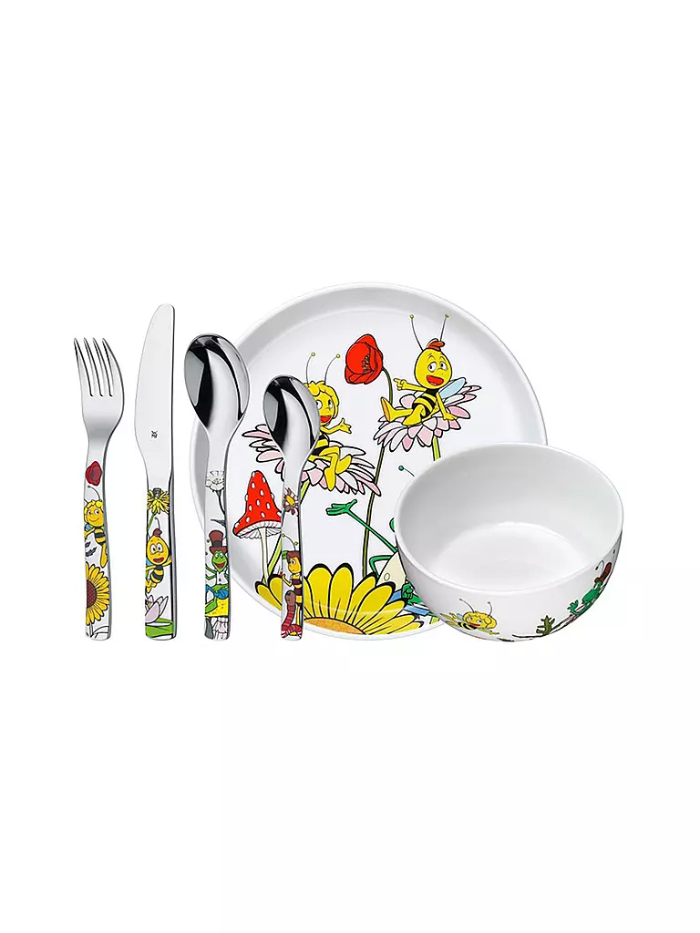 WMF | Set de couverts pour enfants 6 pièces Maya l'abeille | bunt