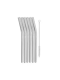 WMF | Set de pailles BARIC avec brosse en verre borosilicate | Transparent