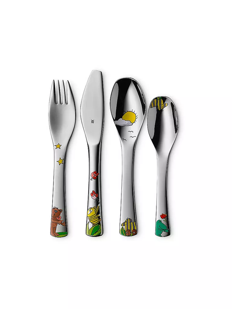 WMF | Set de vaisselle pour enfants JANOSCH 6 pièces Cromargan / Multicolore | 