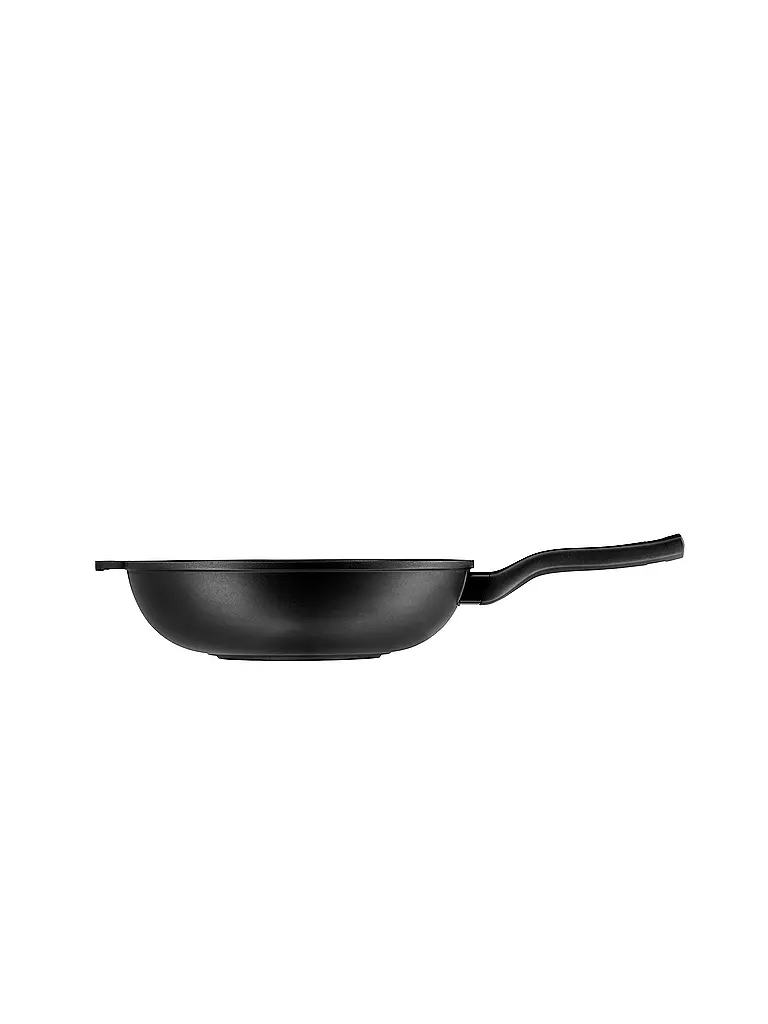 WMF | Wok PermaDur Premium avec couvercle en verre 30 cm antiadhésif | schwarz