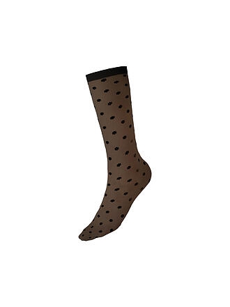 WOLFORD | Socquettes fines DAISY SOCKS noir/noir