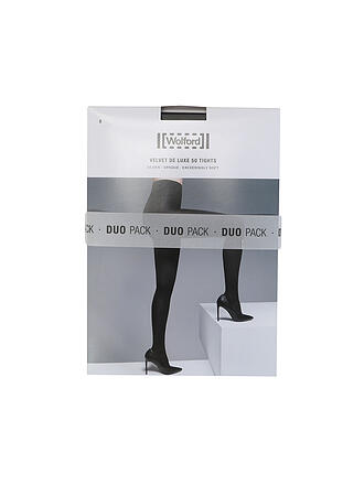 WOLFORD | Collants fins, lot de 2, Velvet de Luxe Black
