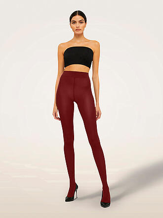 WOLFORD | Collant VELVET 66 DEN bordeaux