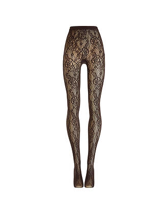 WOLFORD | Collant de mode INFINITE ROSE NET dark wood
