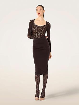 WOLFORD | Collant de mode INFINITE ROSE NET dark wood