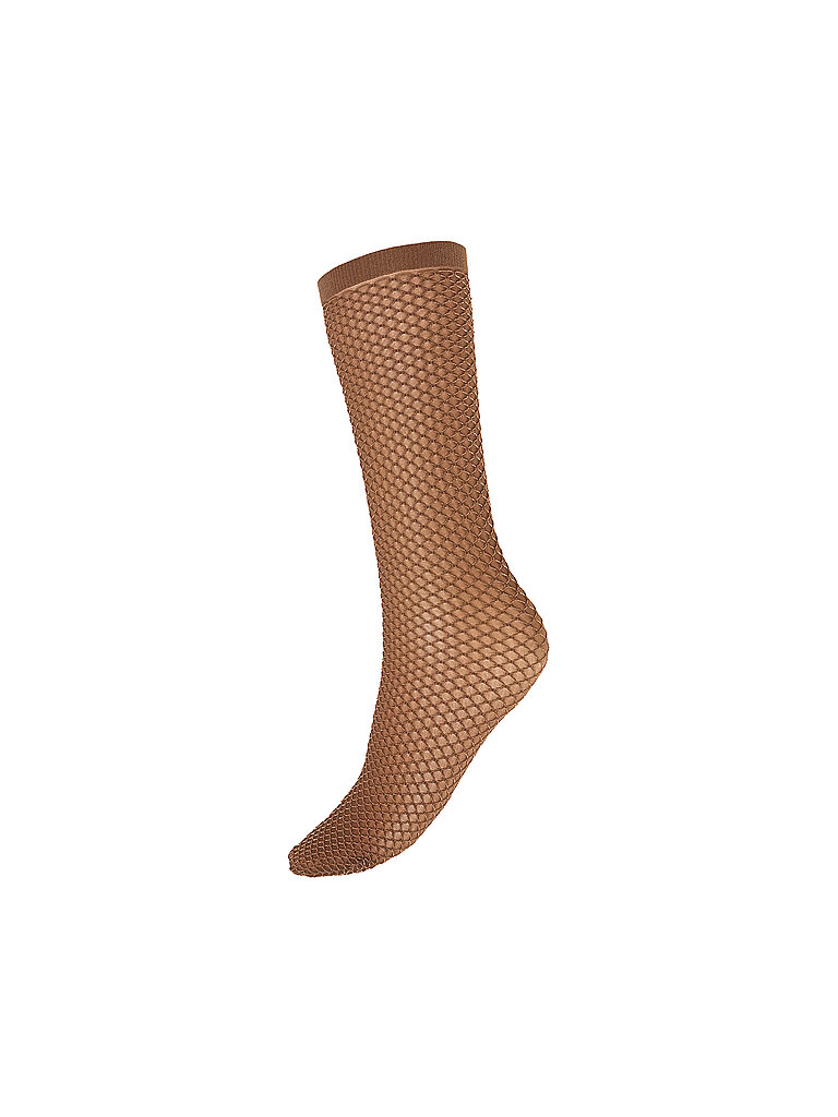 Socquettes fines marron clair