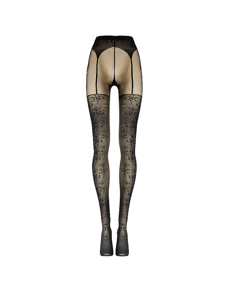 Collant mode FLOWER 20 DEN black/black noir S