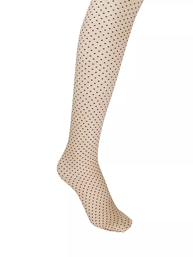 WOLFORD | Collant de contention CONTROL DOTS 20 fairly light / black | Beige