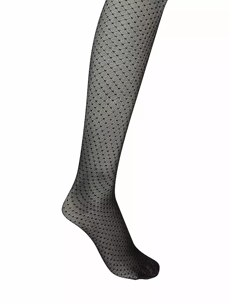 WOLFORD | Collant fonctionnel CONTROL DOTS 20 noir | Noir