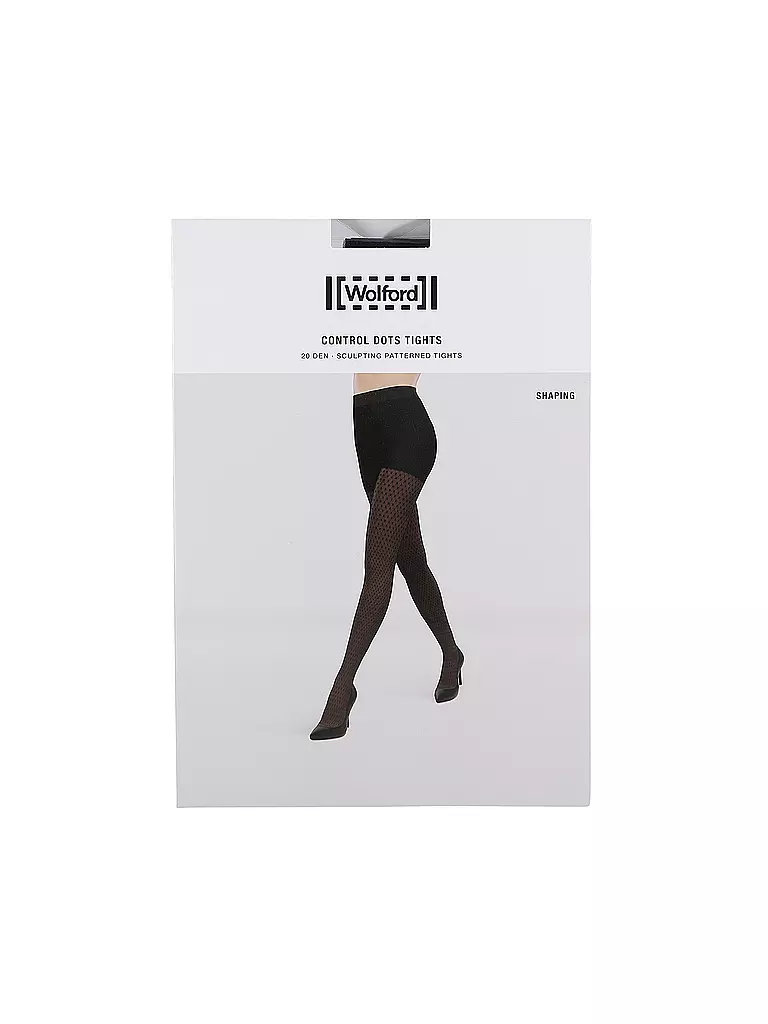 WOLFORD | Collant fonctionnel CONTROL DOTS 20 noir |