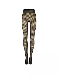 WOLFORD | Modestrumpfhose VELVET NET ILLUSION Fairly Light/White | Noir