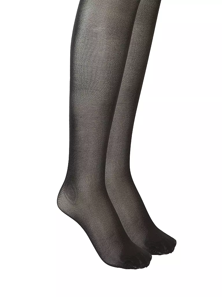 WOLFORD | Collant NEON 40 lot de 2 noir | Noir