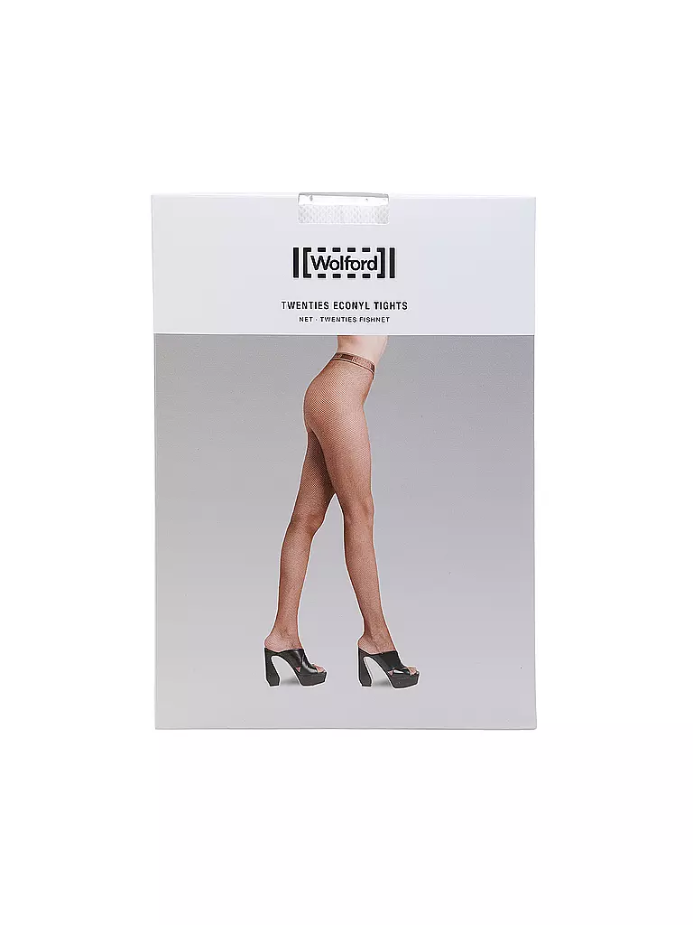 WOLFORD | Collant résille TWENTIES White | weiss