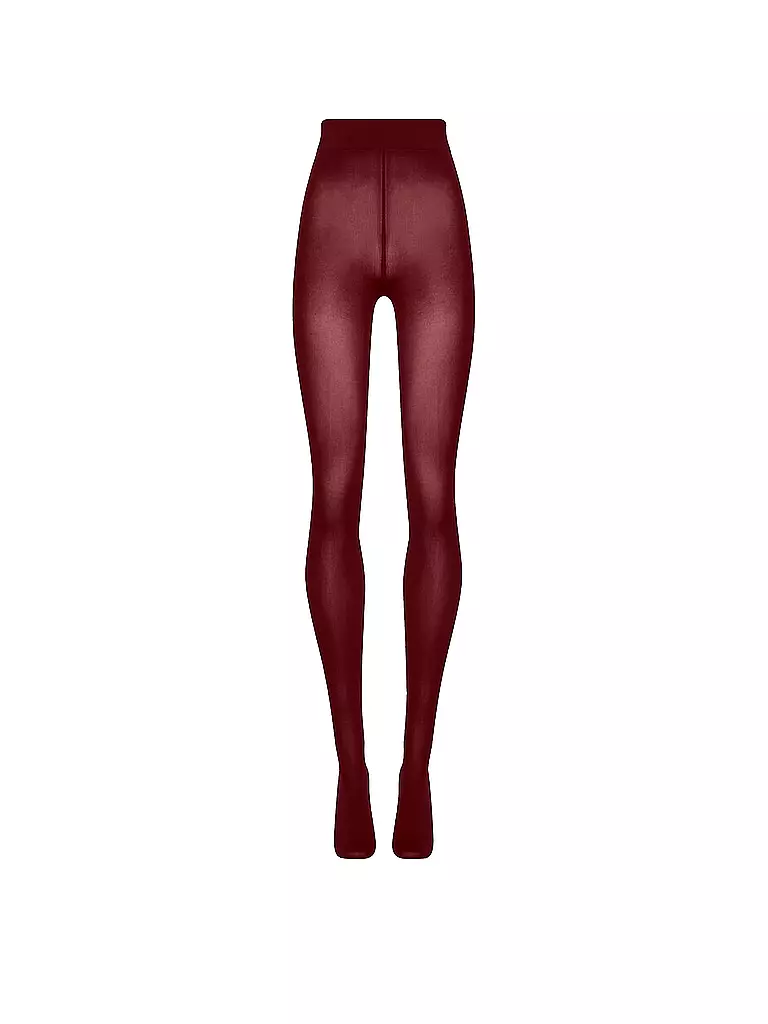 WOLFORD | Collant VELVET 66 DEN rouge nuit | Rouge foncé