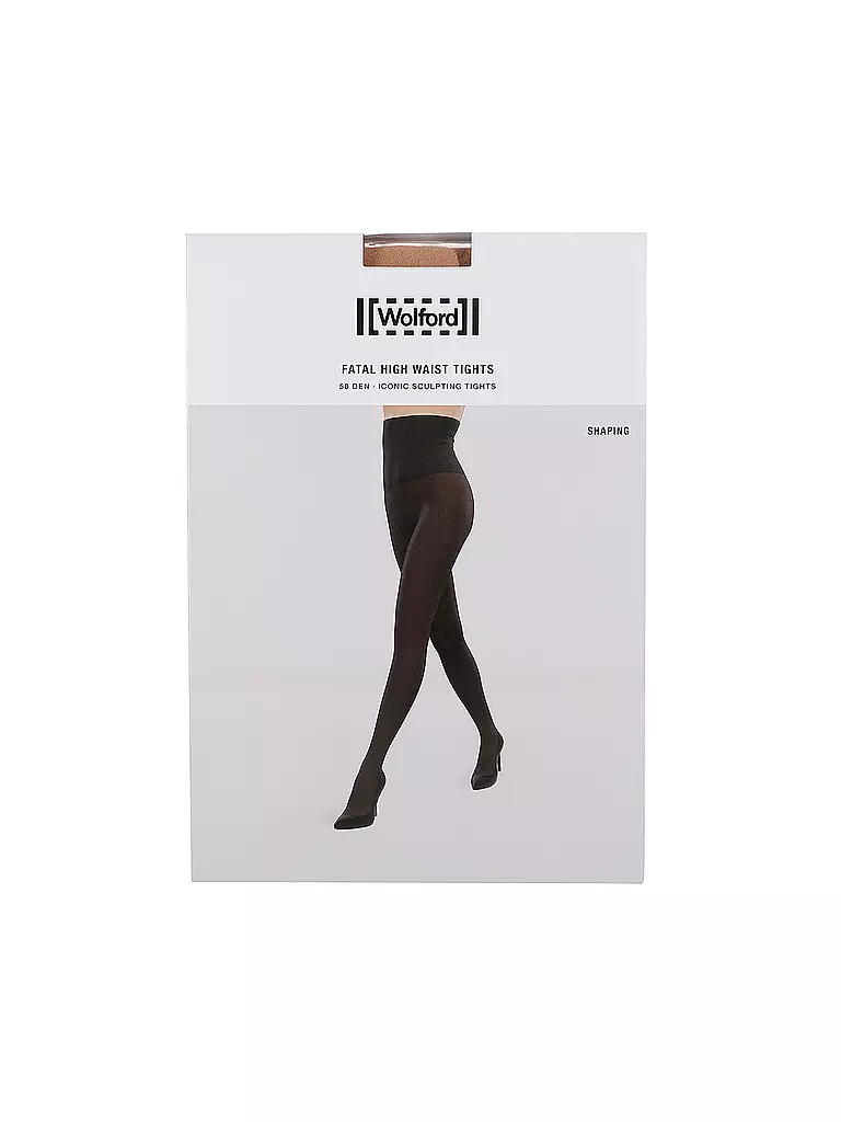 WOLFORD | High Waist Strumpfhose FATAL 50 gobi | Marron clair
