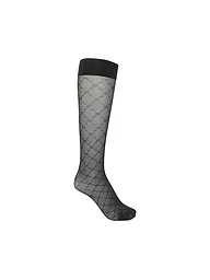 WOLFORD | Socquettes SHEER PATTERN 30 DEN fairly light | Noir