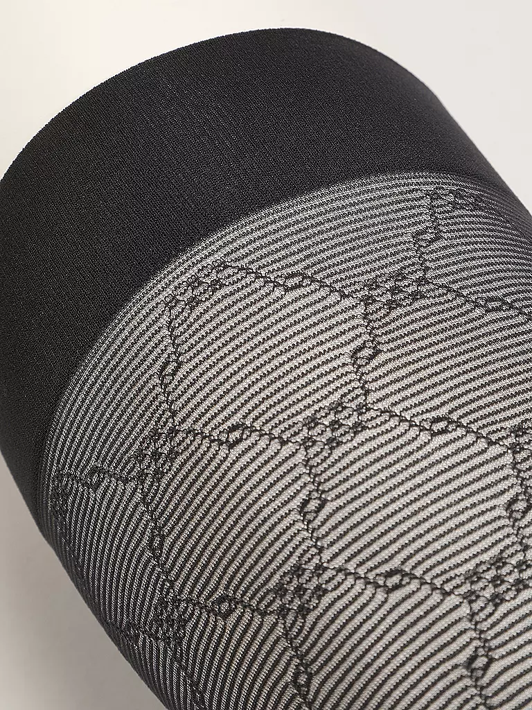 WOLFORD | Kniestrümpfe SHEER PATTERN 30 DEN black | Noir