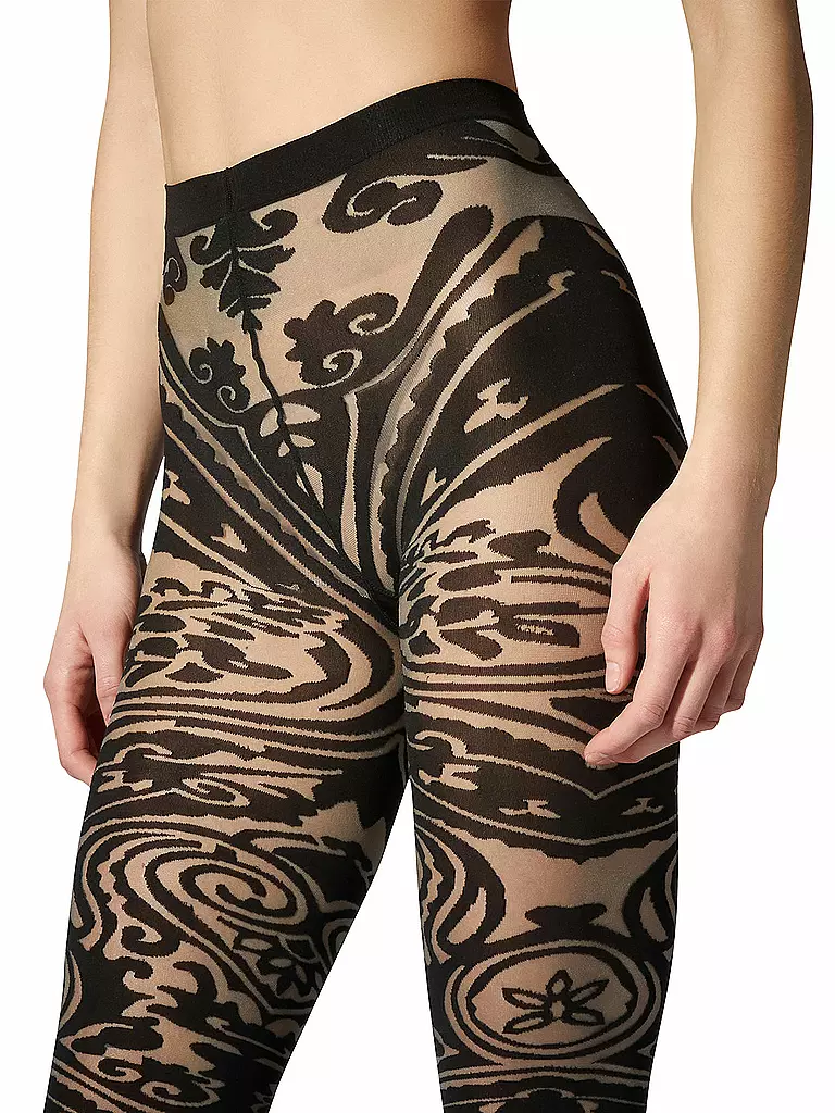 WOLFORD | Modestrumpfhose  WOLFORD x ETRO grey/black | Noir