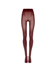 WOLFORD | Modestrumpfhose COTTON DOT Black  | Rouge foncé
