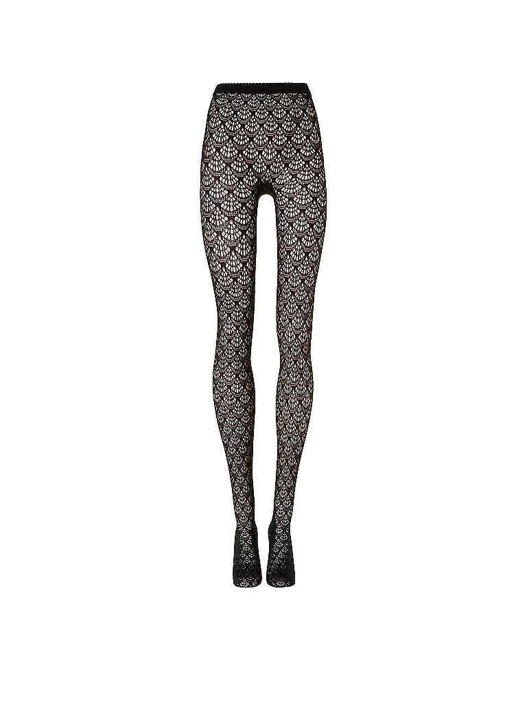 WOLFORD | Modestrumpfhose MERMAID NET Black | Noir