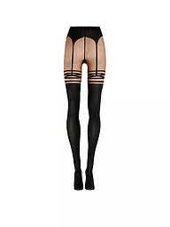 WOLFORD | Modestrumpfhose SUSPENDER Fairly light/black  | Noir