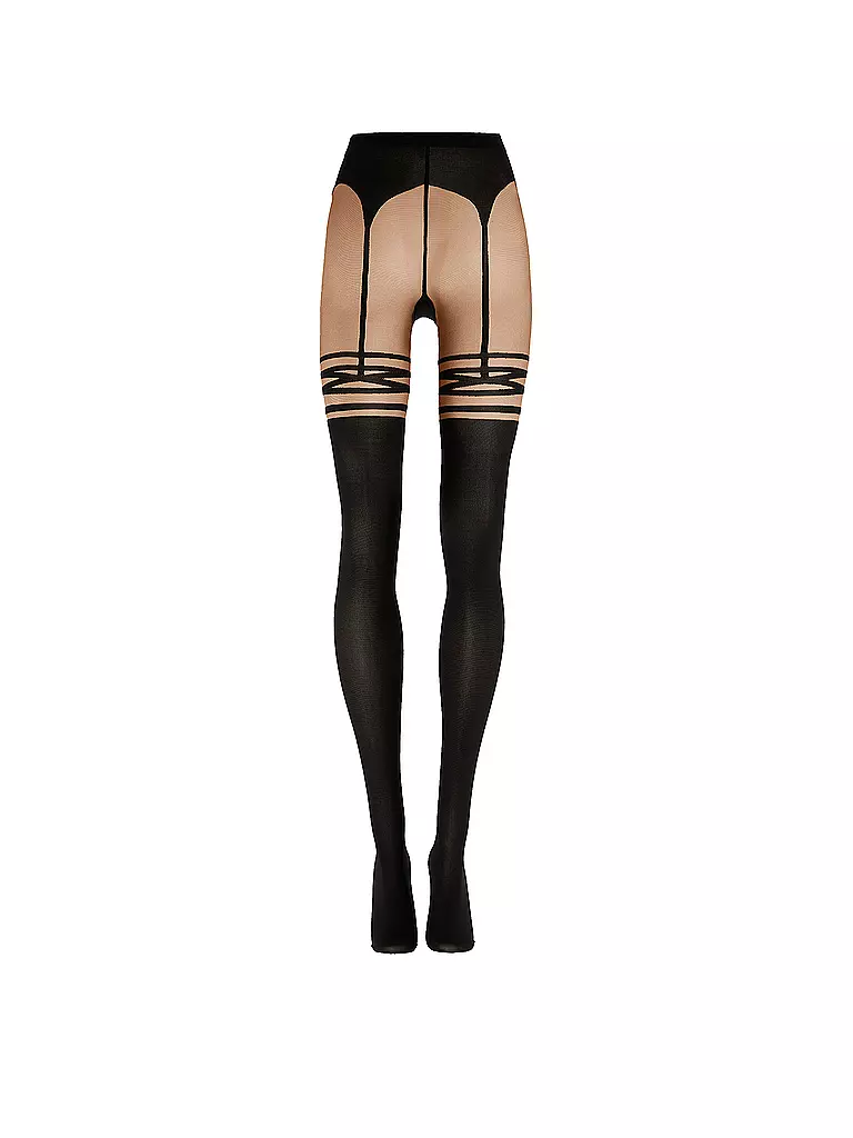 WOLFORD | Modestrumpfhose SUSPENDER Fairly light/black  | Noir