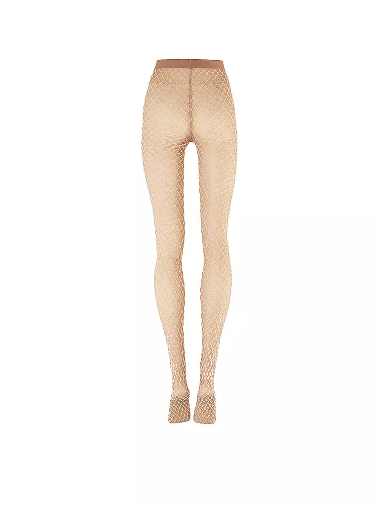 WOLFORD | Modestrumpfhose VELVET NET ILLUSION Fairly Light/White | Beige