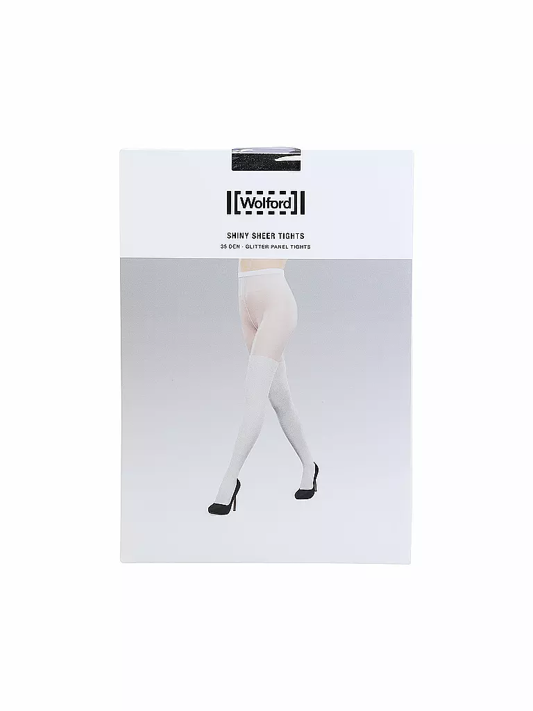WOLFORD | Strumpfhose SHINY SHEER black/pewter | Gris