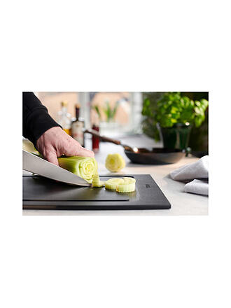 WOLL | Planche à découper CUT and SERVE 35x25cm Noir