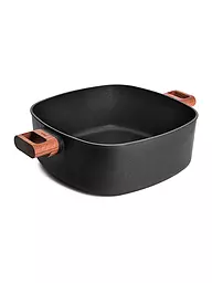 WOLL | Casserole avec manche en bois 24x24cm ECO-LOGIC Antiadhésif | Noir