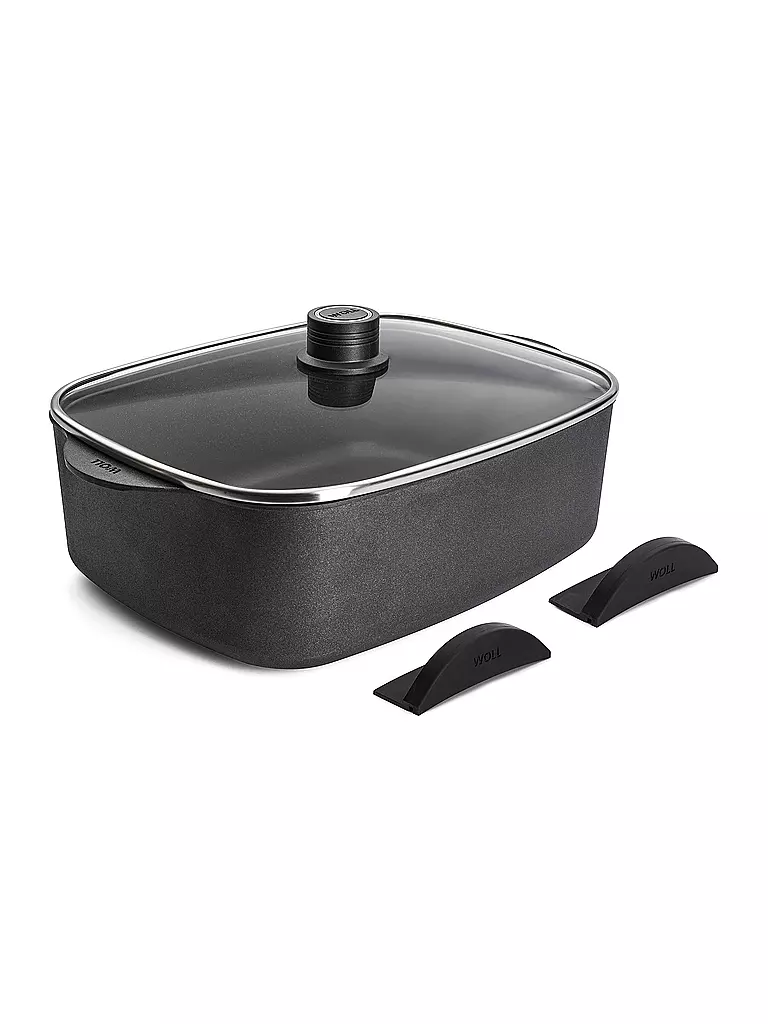 WOLL | Gussbräter mit Deckel EcoLogic QXR 31x26cm Antihaft | schwarz
