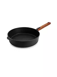 WOLL | Poêle à bord haut avec manche en bois 28cm ECO-LOGIC Antiadhésive | Noir