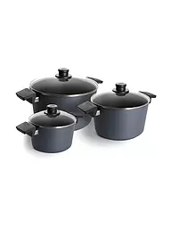WOLL | Set de casseroles 3 pièces 20+24+28cm DIAMOND LITE Antiadhésif | Noir